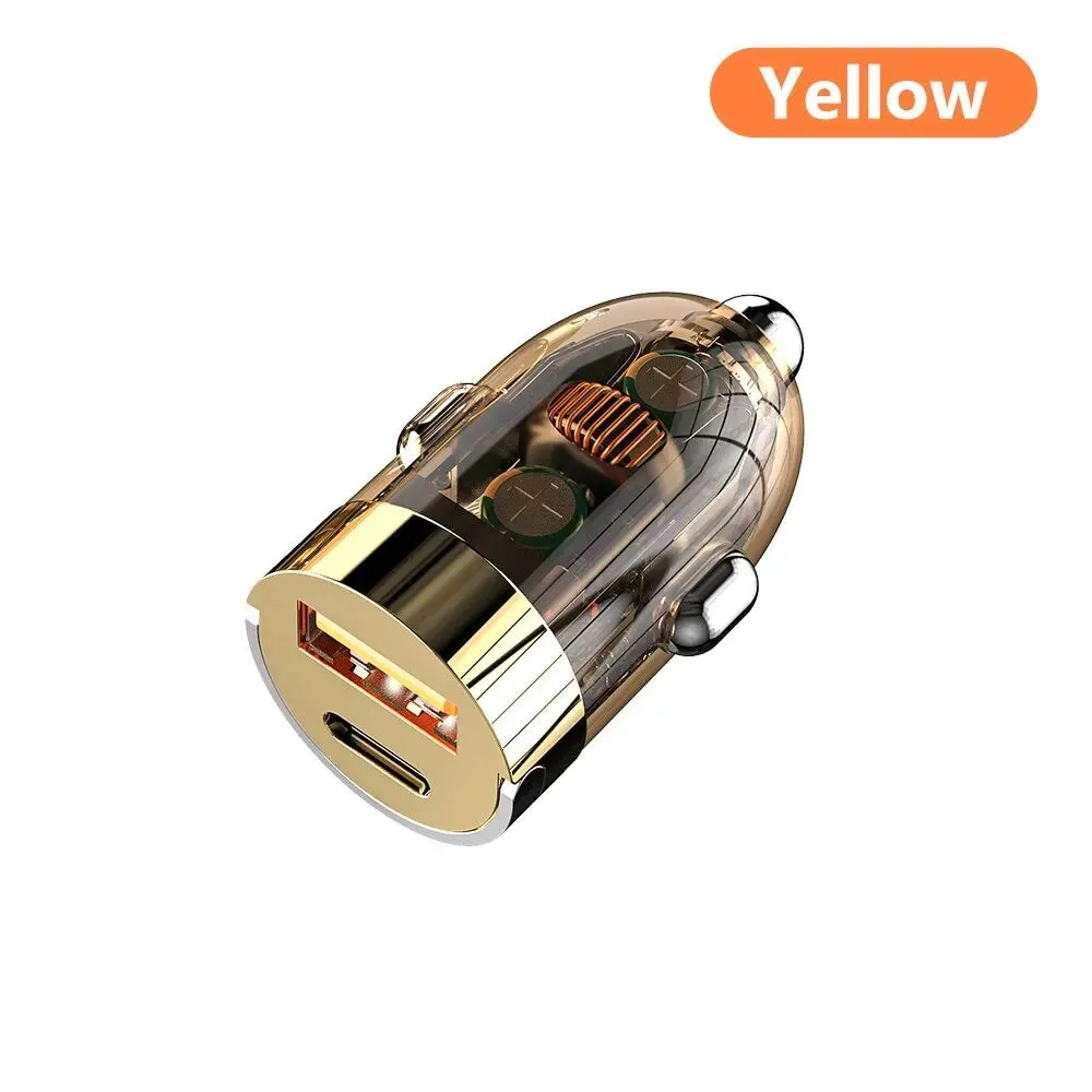 120w Fast Charging Usb Type c Car Charger for Phones