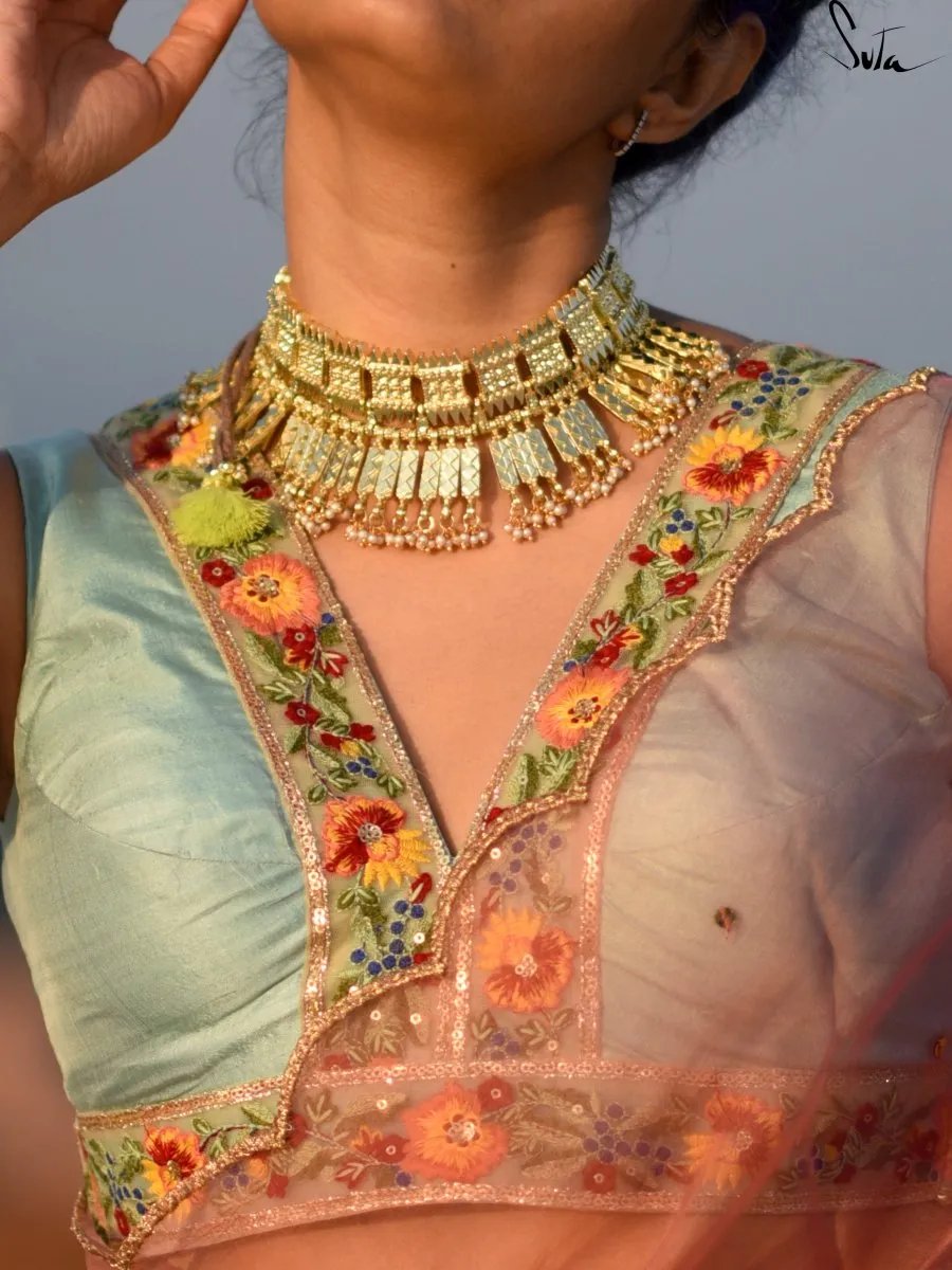 Aasmani Bagicha ( Blouse )