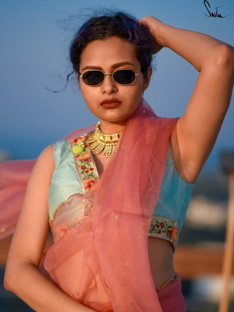 Aasmani Bagicha ( Blouse )