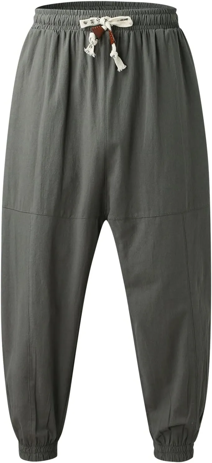 Cargo Trousers for Men Sweatpants Jogging Bottoms Regular Fit Fleece Tracksuit Joggers Gym Sport Drawstring Trousers