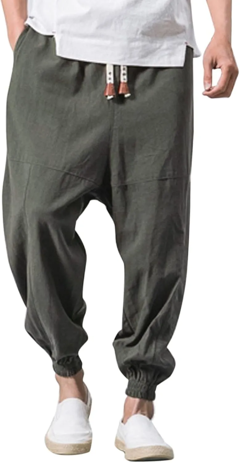 Cargo Trousers for Men Sweatpants Jogging Bottoms Regular Fit Fleece Tracksuit Joggers Gym Sport Drawstring Trousers