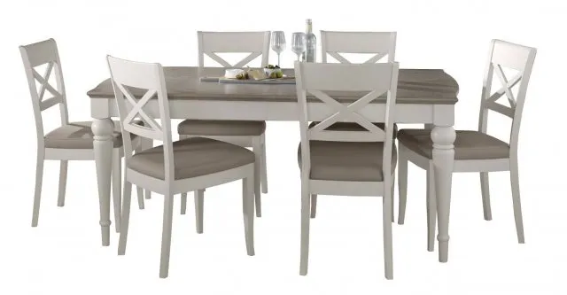 Cotswold 6-8 Rectangular Table With 6 X Back Chairs