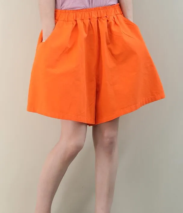 Cotton Linen Summer Women Shorts