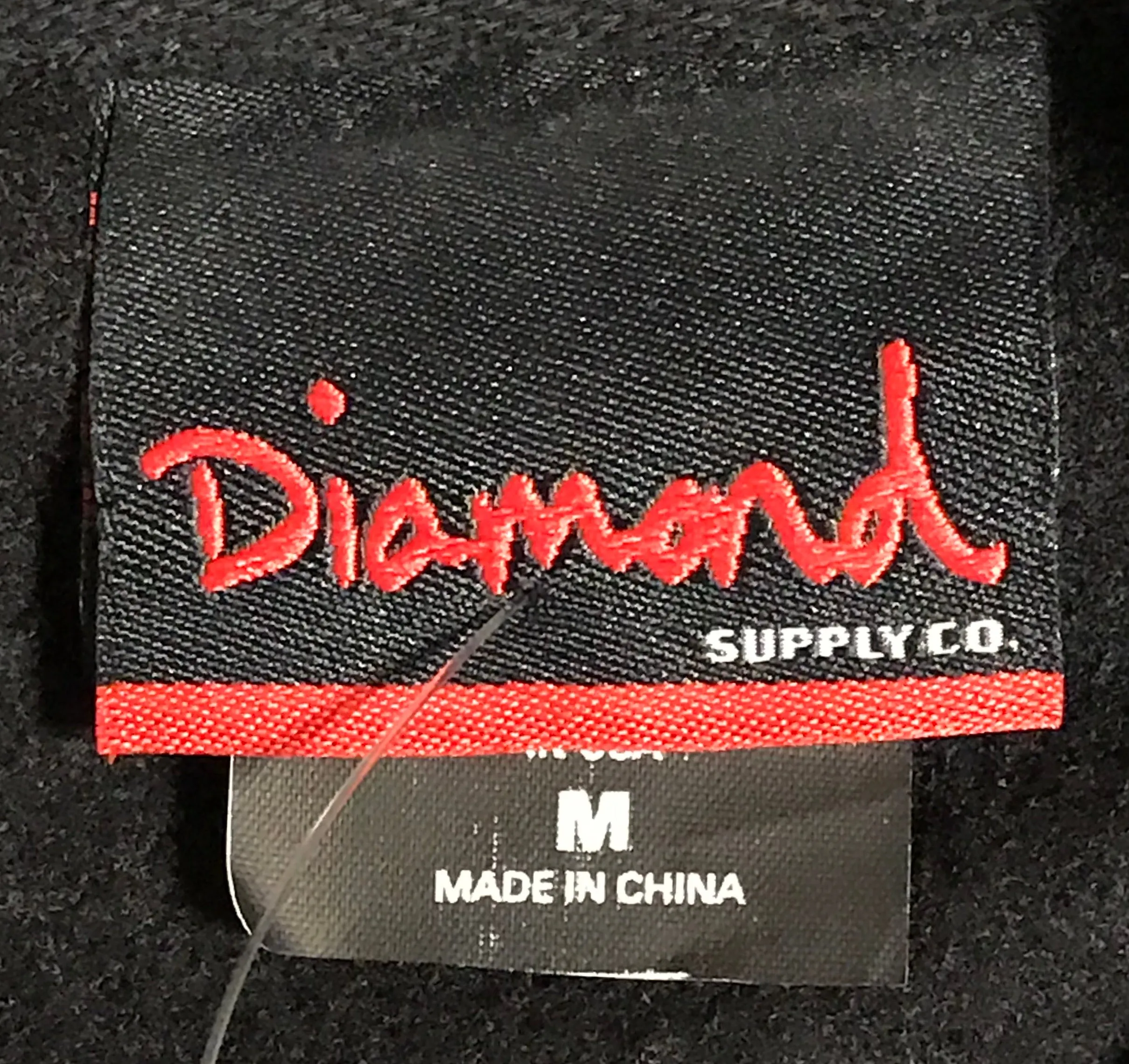 ^DIAMOND SUPPLY CO.^ (BLACK) *USA DIAMOND LIFERS* ZIP UP HOODY