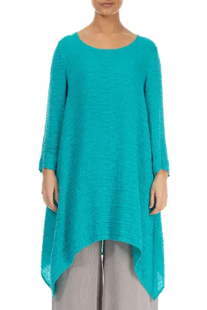 Dropped Edge Ocean Crinkled Tunic