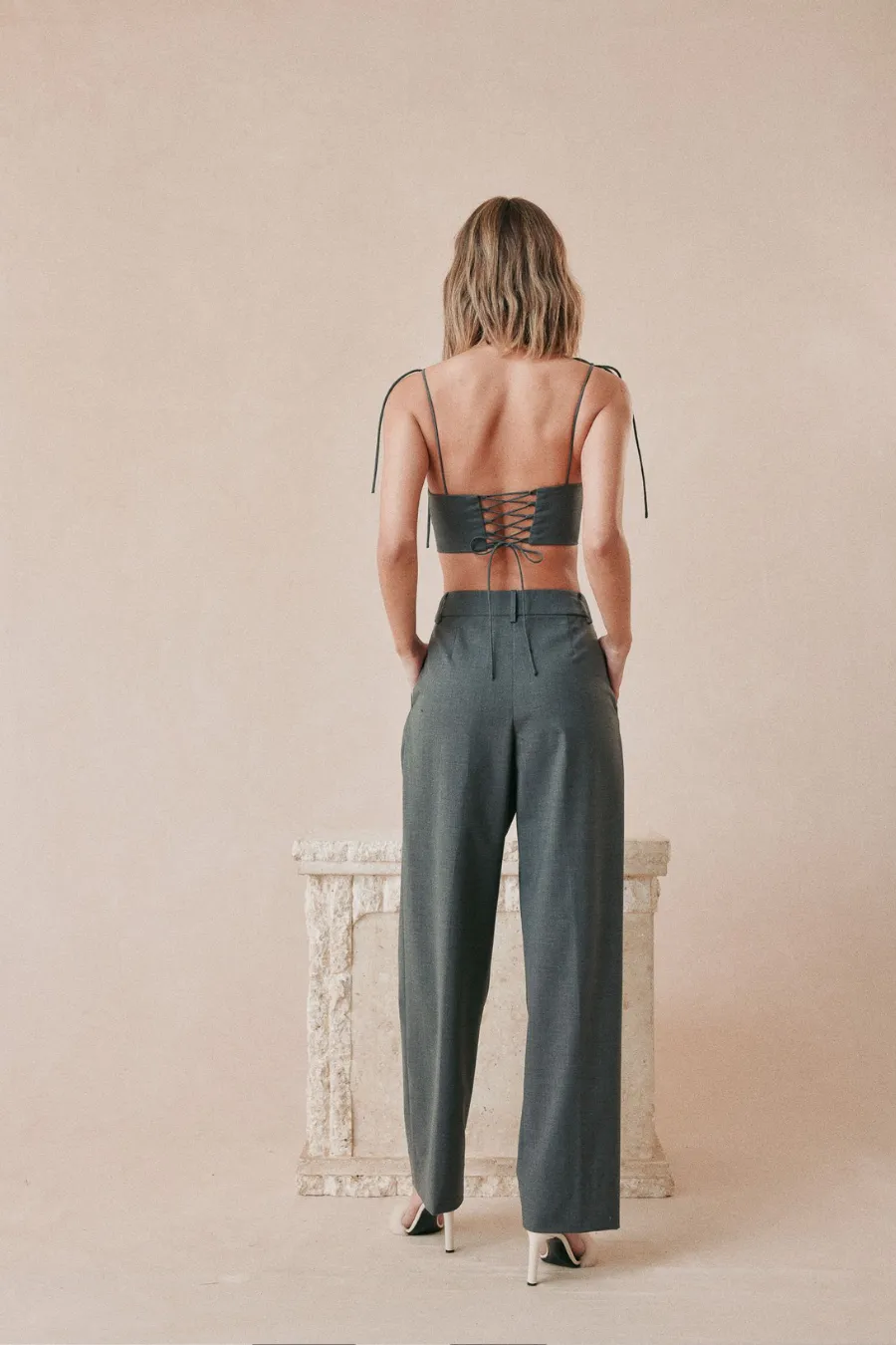 Freddie Pant Grey Wool