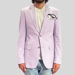Honeycomb Knit Jersey Blazer - Lavender