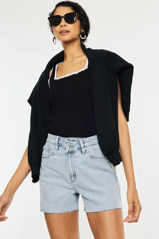 Kan Can | High Rise Crossover WB Shorts