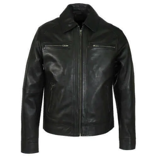 Mens Cameron Leather Jacket