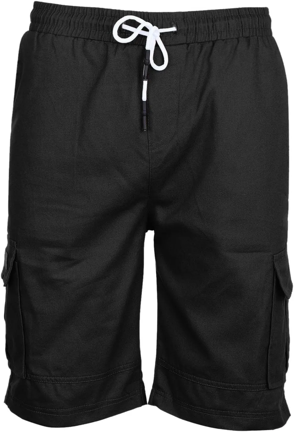 Mens Cargo Shorts Casual Summer Outdoor Hiking Work Shorts with Multi Pockets Fashionable Drawstring Woven Workout Shorts
