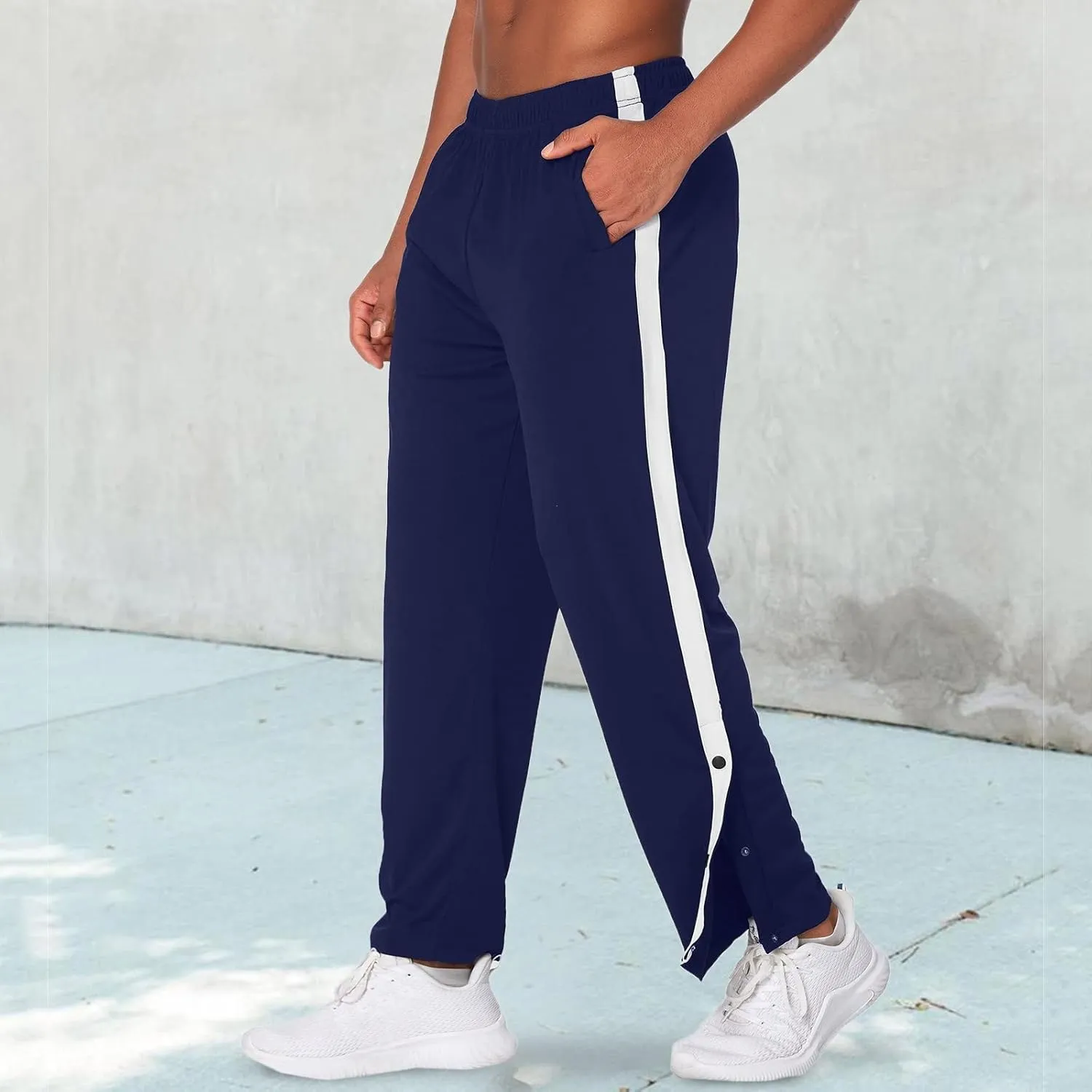 Mens Workout Cargo Sweatpants for Running Jogging Sweatpants for Men Slim Fit Lace Up Pockets Sweatpants Cotton Linen