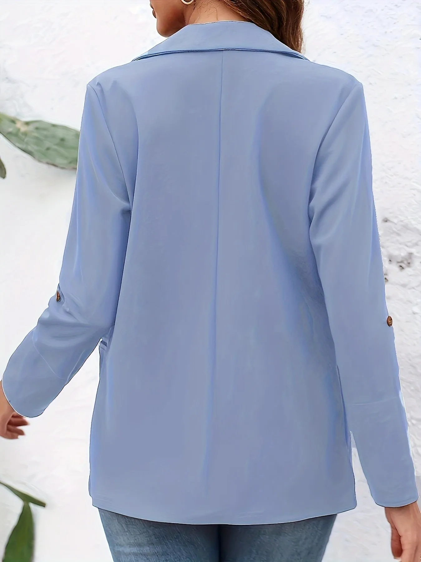 NORELLE | Solid Open Front Blazer