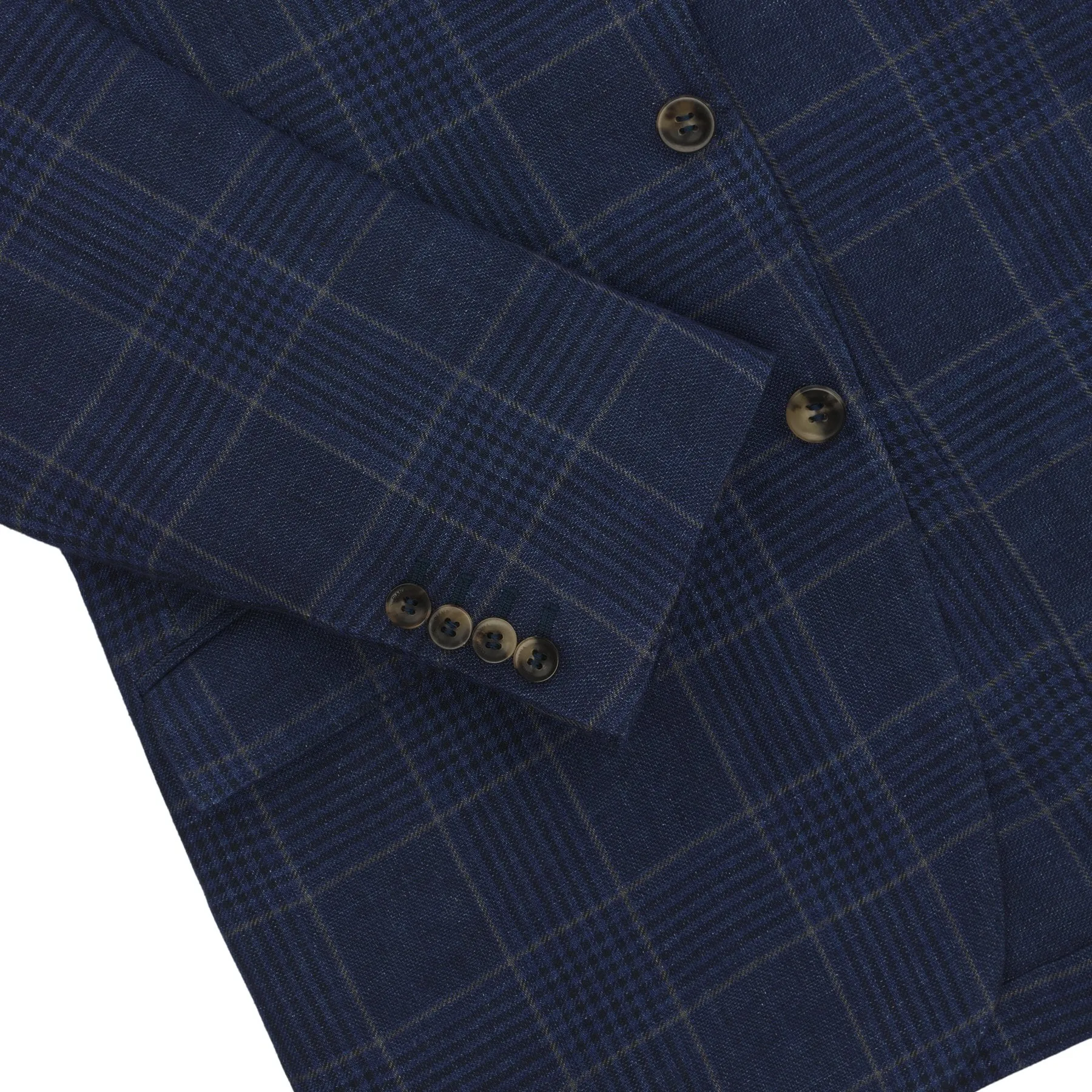 Rain System Handmade Unstructured Linen Blazer in Blue