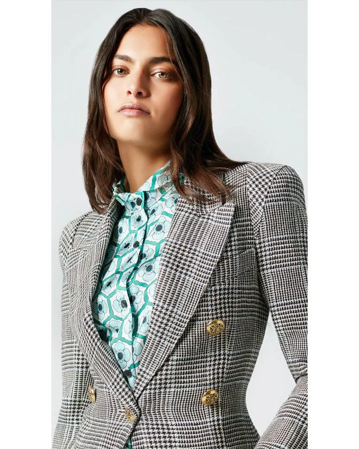 Smythe Glen Check Pattern DB Pagoda Blazer