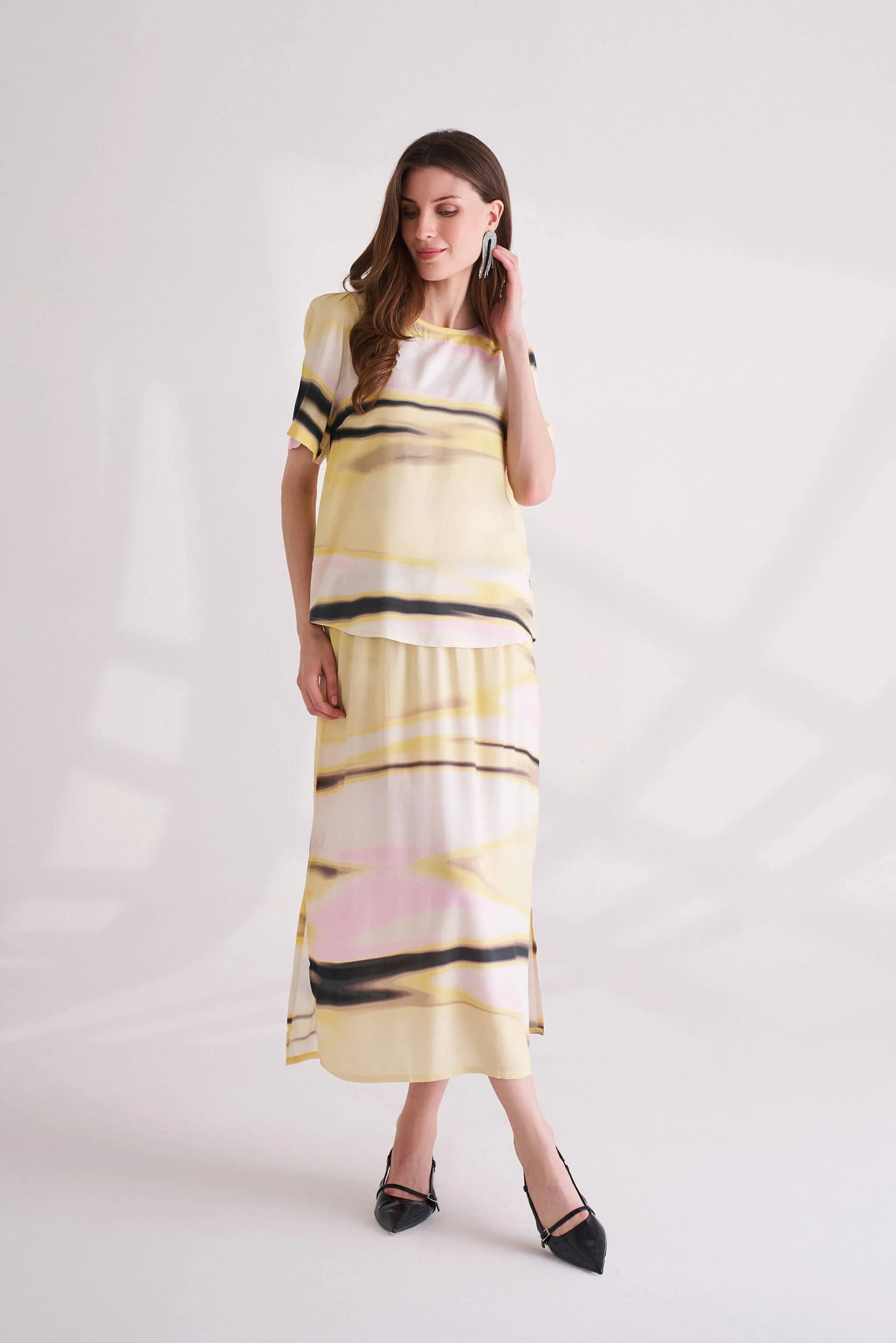 Straw Yellow Skirt