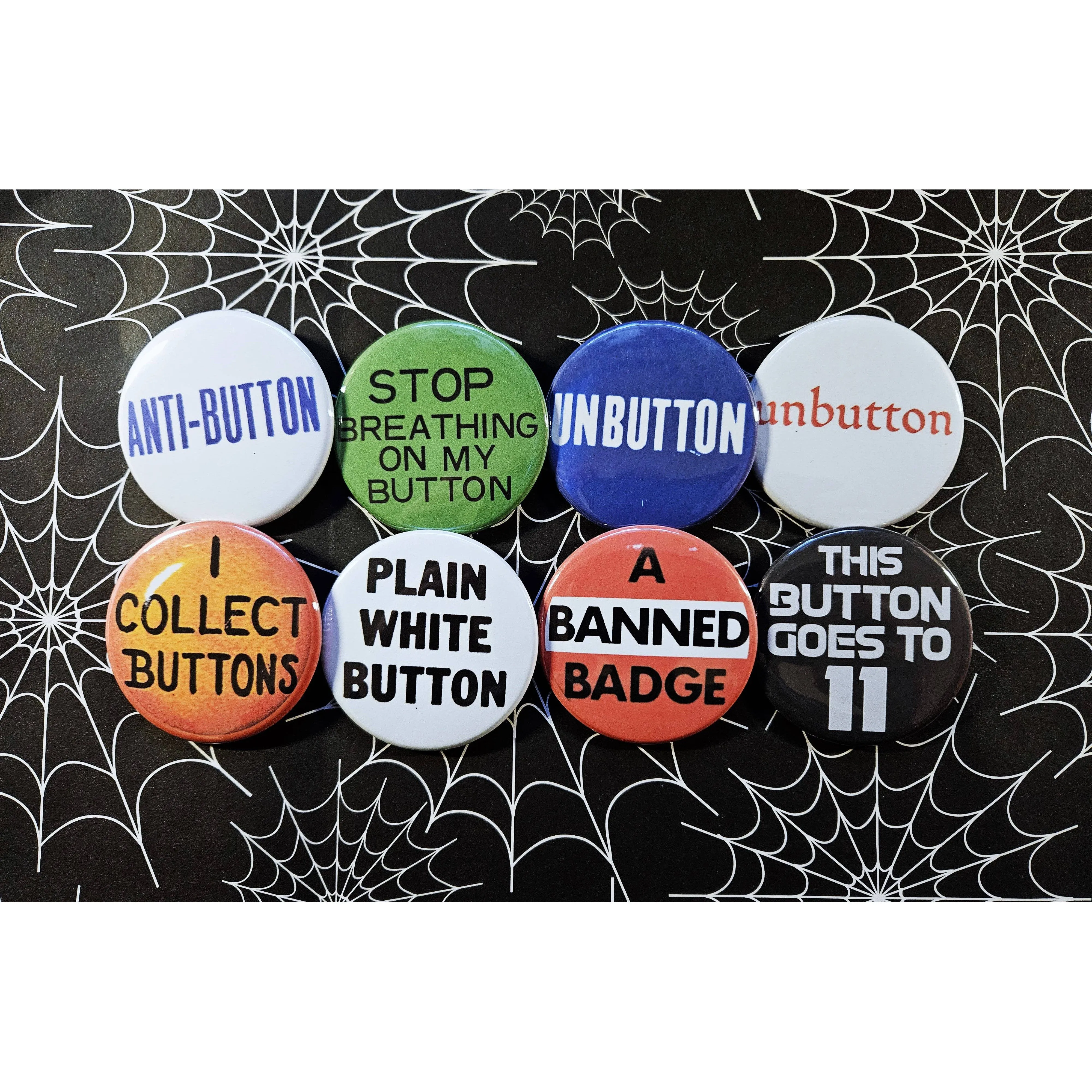 Vintage Reproduction Anti Button Small Pinback Button | 1.25" Diameter '60 '70s '80s Retro Pin